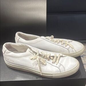 Stylish White Lace-Up Sneakers